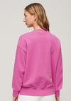 Superdry Womens Essential Logo Sweatshirt, Flash Pink
