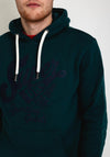 Superdry Athletic Script Graphic Hoodie, Pine Green