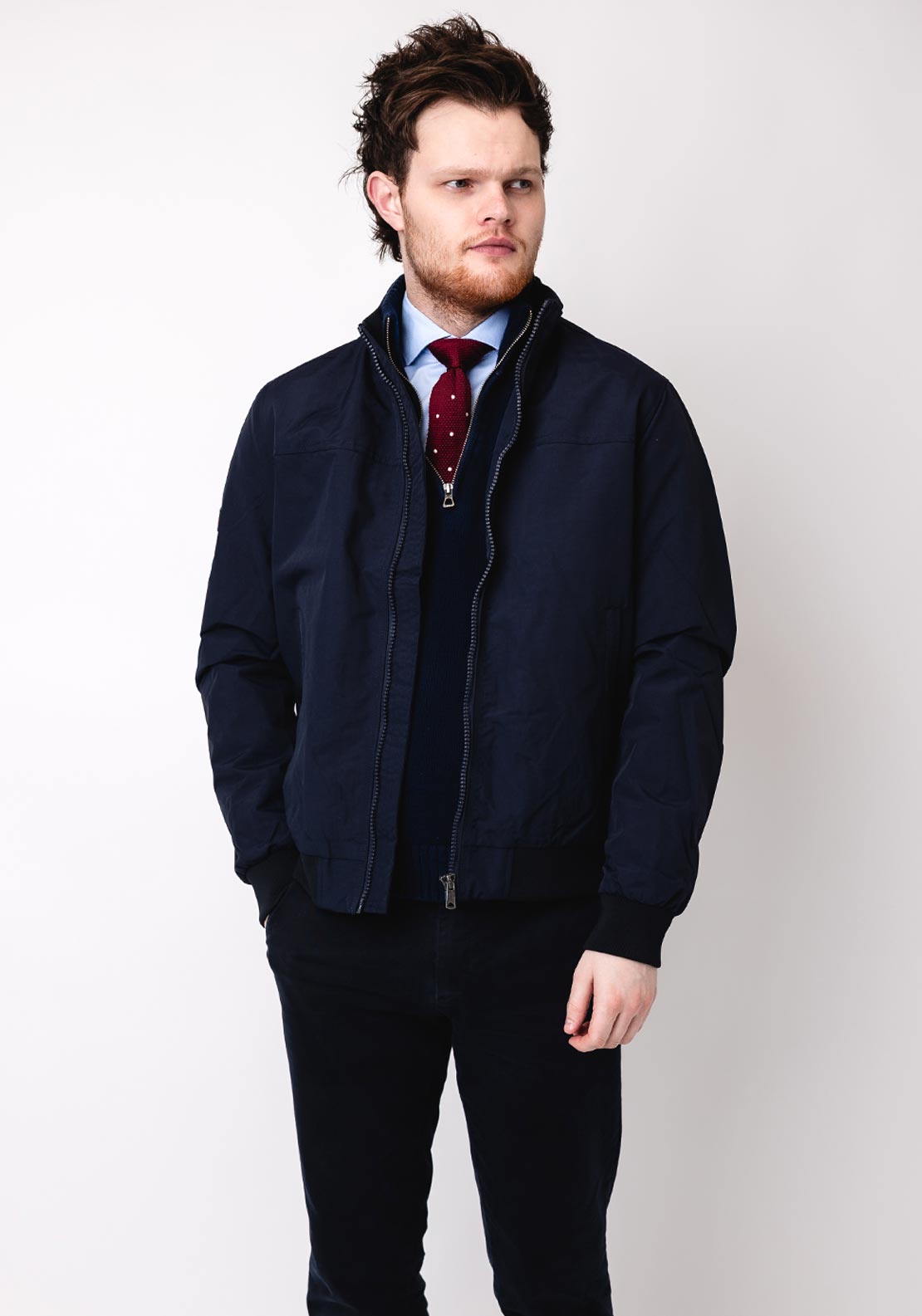 Superdry Harrington Jacket, Eclipse Navy
