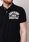 Superdry Vintage Athletic Polo Shirt, Eclipse Navy
