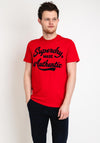 Superdry Athletic Script Graphic T-Shirt, Hike Red
