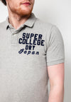 Superdry Vintage Athletic Polo Shirt, Grey Marl