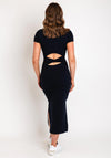 Superdry Cut Out Back Midi T-Shirt Dress, Eclipse Navy