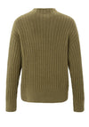 YAYA Ribbed Turtleneck Sweater, Gothic Olive Green