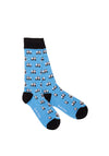 Swole Panda Blue Panda Socks, Blue UK7-11