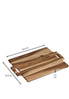 Tala Double Handled Natural Wooden Board