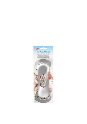 Tala Stainless Steel Garlic Press with Herb Stripper