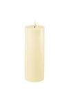 Deluxe Homeart LED Tall Narrow Pillar 7.5x20cm Candle, Cream
