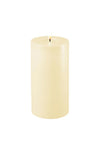 Deluxe Homeart LED Tall Thick Pillar 10x20cm Candle, Cream