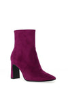 Tamaris Faux Suede Ankle Boot, Dark Pink