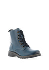 Fly London Ragi Lace Up Military Ankle Boots, Royal Blue