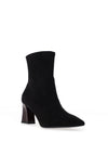 Tamaris Suede Heeled Ankle Boots, Black