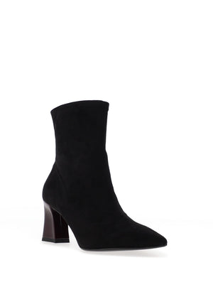 Tamaris Suede Heeled Ankle Boots, Black