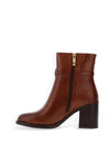 Tamaris Block Heeled Ankle Boots, Tan