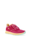 Tamaris Elasticated Lace Mesh Trainers, Fuchsia