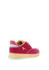 Tamaris Elasticated Lace Mesh Trainers, Fuchsia