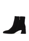 Tamaris Smooth Block Heeled Ankle Boots, Black