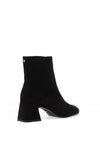 Tamaris Smooth Block Heeled Ankle Boots, Black