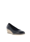 Tamaris Patent Slip On Flat Shoes, Navy