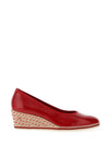Tamaris Patent Slip On Flat Shoes, Red