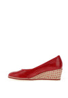 Tamaris Patent Slip On Flat Shoes, Red