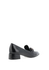 Tamaris Buckle Detail Faux Patent Loafers, Black