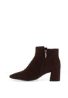 Tamaris Faux Suede Ankle Boot, Mocha Brown
