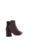 Tamaris Suede Heeled Ankle Boots, Wine