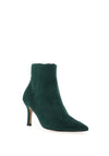 Tamaris Suede Leather Pointed Toe Boots, Green