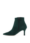 Tamaris Suede Leather Pointed Toe Boots, Green