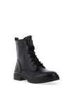 Tamaris Studded Lace Up Military Boots, Black
