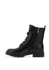 Tamaris Studded Lace Up Military Boots, Black