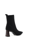 Tamaris Fabric Sock Block Heeled Boots, Black