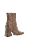 Tamaris Grained Faux Leather Block Heeled Boots, Camel