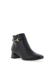 Tamaris Faux Leather Block Heeled Ankle Boots, Black