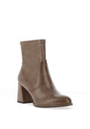 Tamaris Faux Patent Block Heel Ankle Boots, Taupe