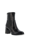 Tamaris Patent Block Heel Ankle Boots, Black