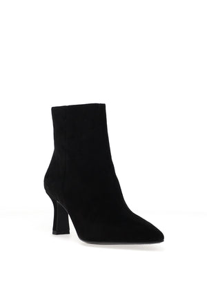Tamaris Suede Structured Ankle Sock Boot, Black