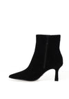Tamaris Suede Structured Ankle Sock Boot, Black