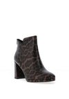 Tamaris Leopard Print Heeled Boots, Brown