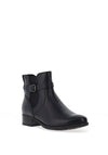 Tamaris Buckle Strap Detail Ankle Boot, Navy