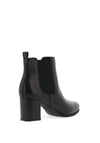 Tamaris Smooth Leather Heeled Chelsea Boot, Black