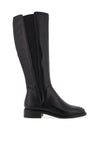 Tamaris Leather Elasticated Panel Knee High Boots, Black