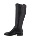 Tamaris Leather Elasticated Panel Knee High Boots, Black