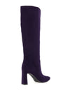 Tamaris Faux Suede Knee High Boots, Purple