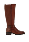 Tamaris Knee High Leather Boots, Tan