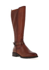 Tamaris Knee High Leather Boots, Tan