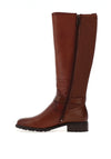 Tamaris Knee High Leather Boots, Tan