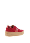 Gabor Suede Leather Chunky Gum Platform Trainers, Wine