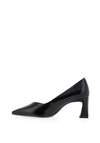 Tamaris Faux Suede Patent High Heels, Black